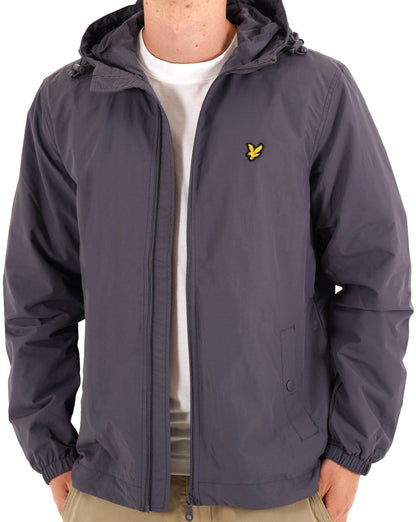 Lyle & Scott Zip Through Kapuzenjacke Graystone