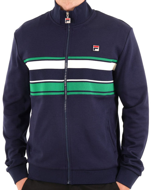 Fila Vintage Vinnie Trainingsjacke Marineblau/Grün/Gardenia