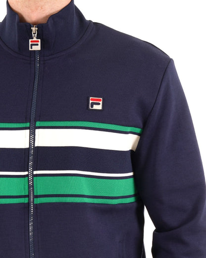 Fila Vintage Vinnie Trainingsjacke Marineblau/Grün/Gardenia