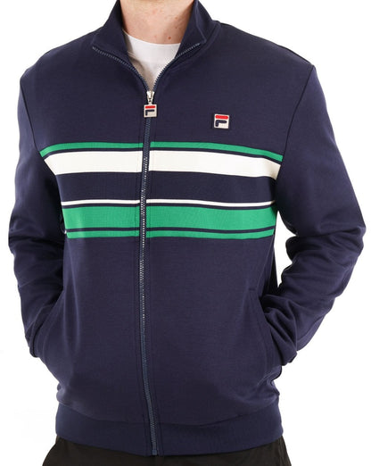 Fila Vintage Vinnie Trainingsjacke Marineblau/Grün/Gardenia