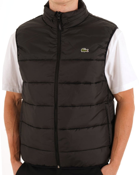 Lacoste wasserabweisende Weste Schwarz