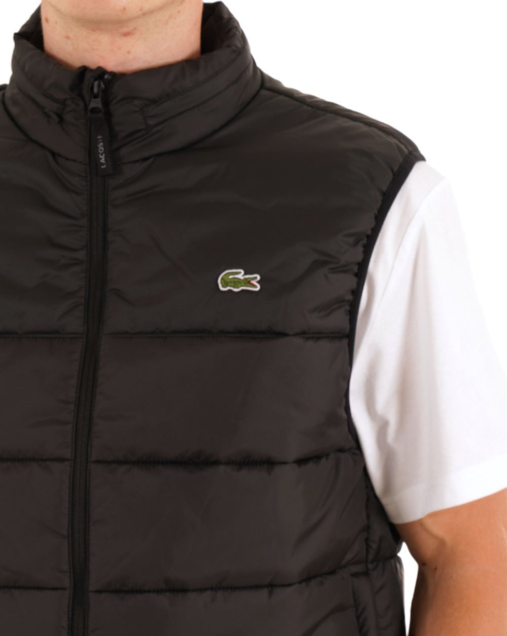 Lacoste wasserabweisende Weste Schwarz