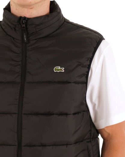 Lacoste wasserabweisende Weste Schwarz