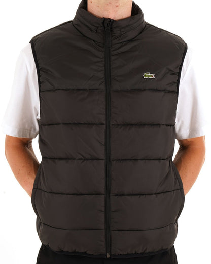 Lacoste wasserabweisende Weste Schwarz