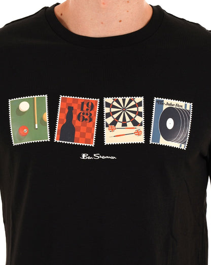 Ben Sherman Pub Sports T-Shirt Schwarz