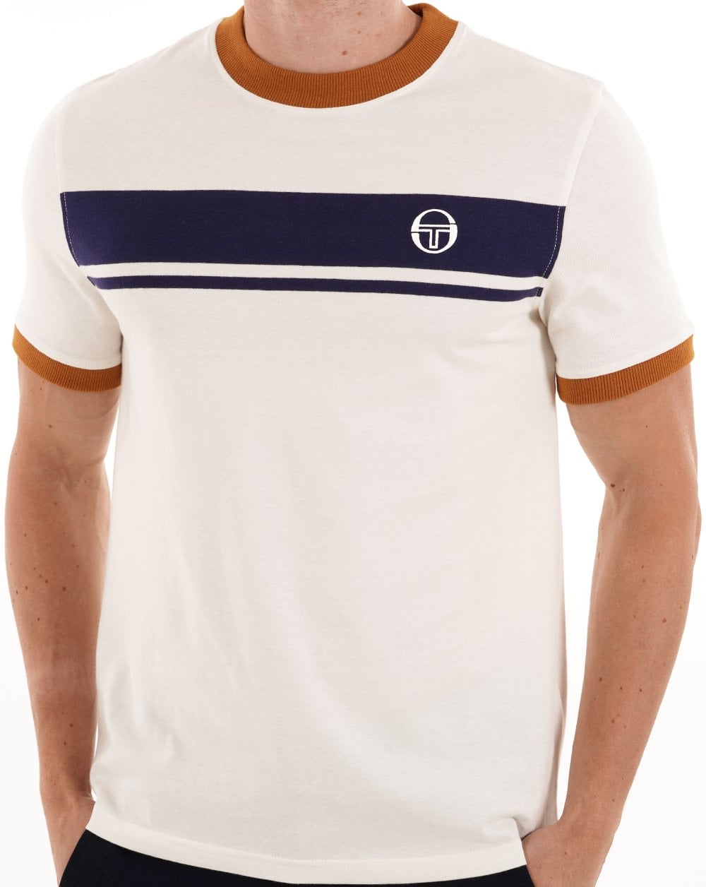Sergio Tacchini Masters T-Shirt Gardenia Navy