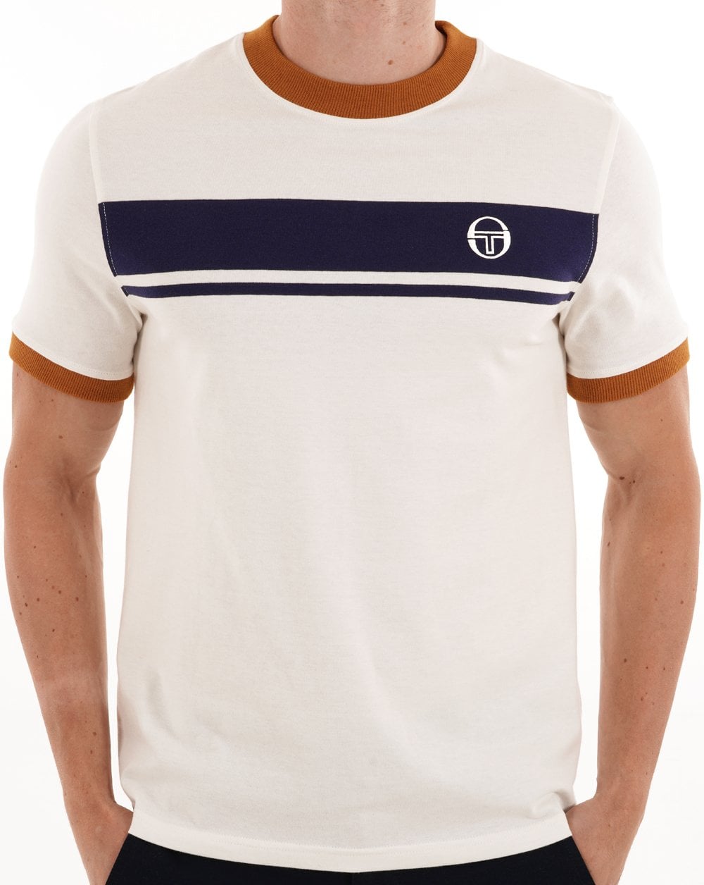 Sergio Tacchini Masters T-Shirt Gardenia Navy