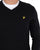 Lyle & Scott Cotton Merino V Neck Jumper Jet Black
