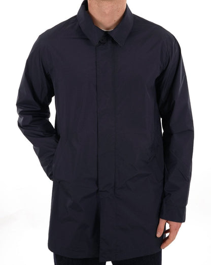 Aquascutum – Packbarer Trenchcoat in Marineblau
