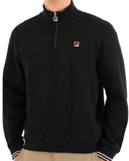 Fila Vintage 1/4 Zip Sweatshirt Schwarz