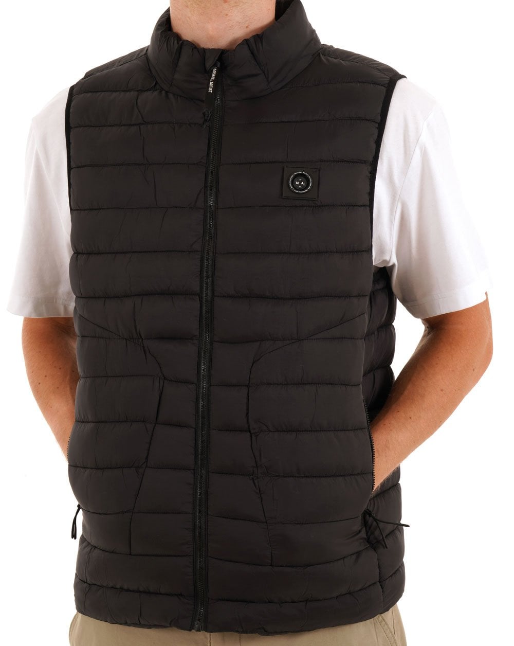Marshall Artist Oakdale Bubble Vest Schwarz