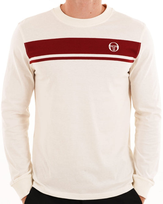 Sergio Tacchini Masters Langarmshirt Gardenia Tiefrot