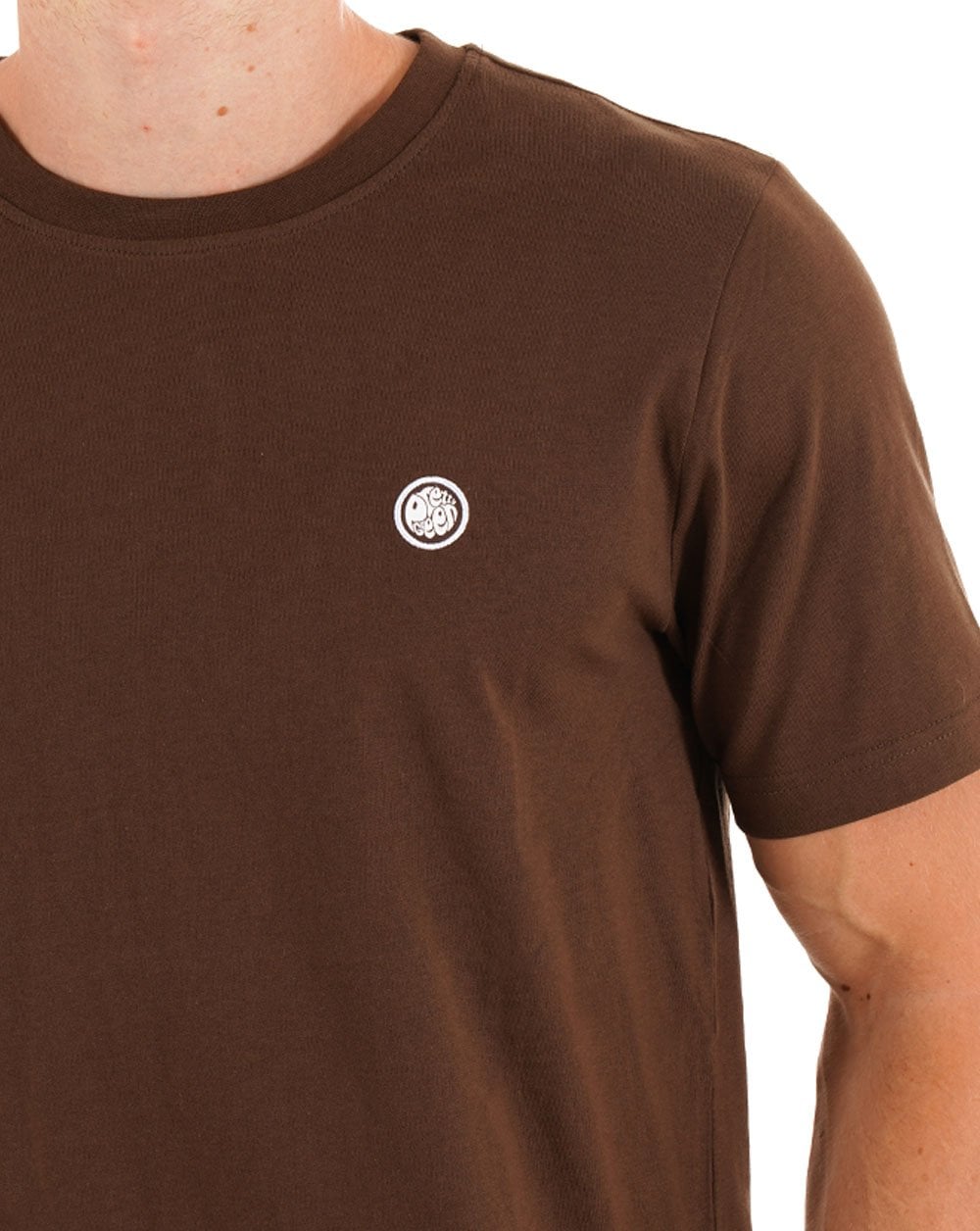 Hübsches grünes Mitchell T-Shirt, schokoladenbraun