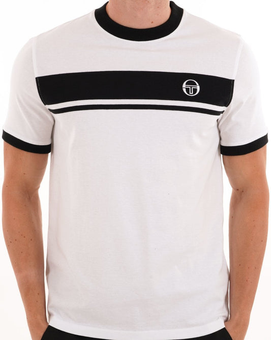 Sergio Tacchini Masters T-Shirt Weiß/Schwarz