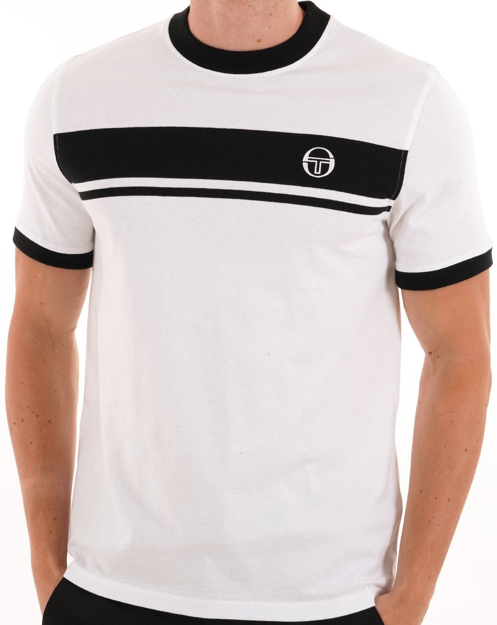 Sergio Tacchini Masters T-Shirt Weiß/Schwarz