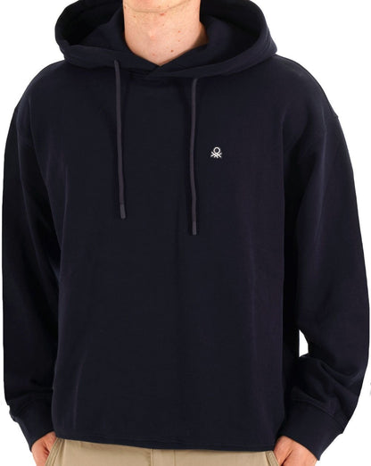 Benetton Kapuzenpulli, Marineblau