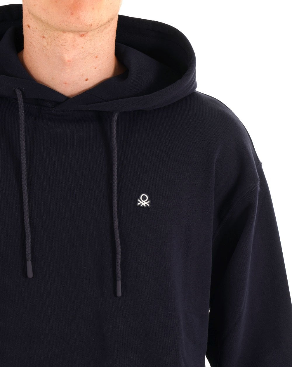 Benetton Kapuzenpulli, Marineblau