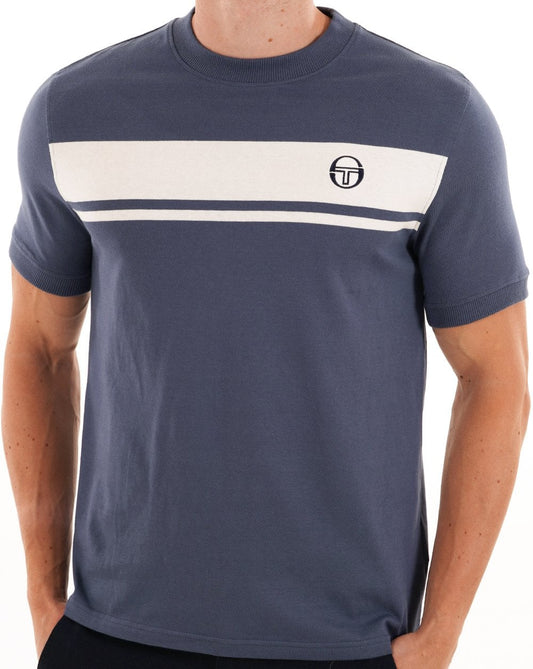 Sergio Tacchini Masters T-Shirt Vintage Navy Gardenia
