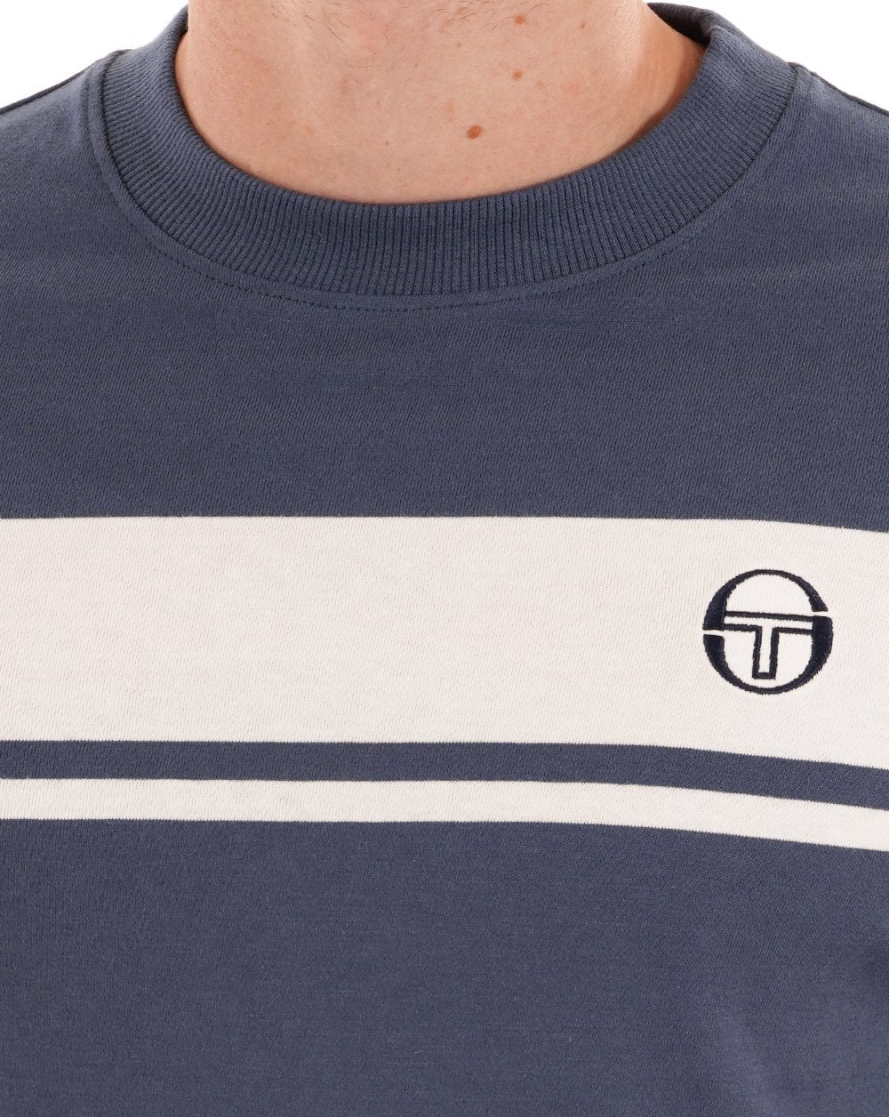 Sergio Tacchini Masters T-Shirt Vintage Navy Gardenia
