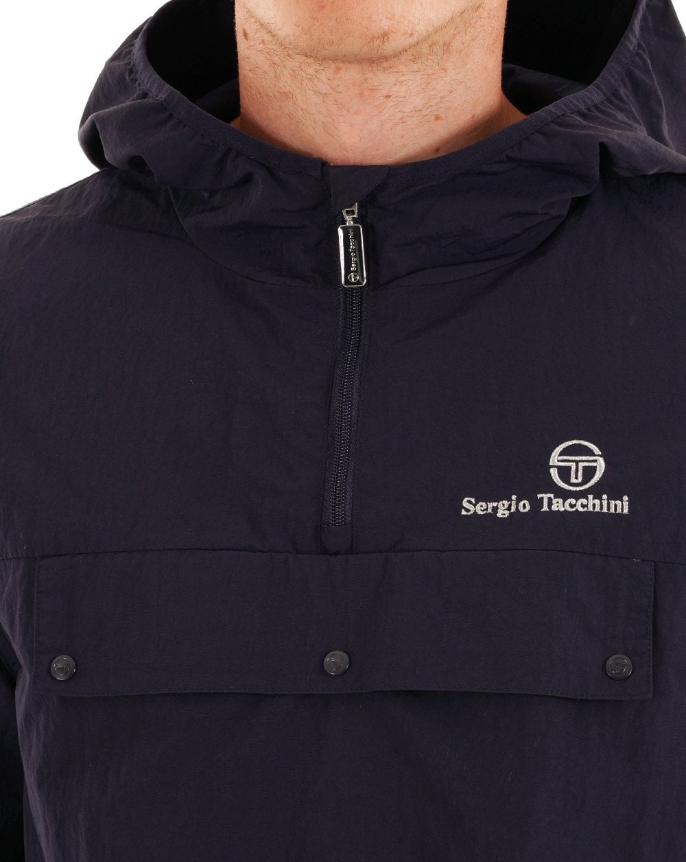 Sergio Tacchini Overhead Jacket Navy Blue