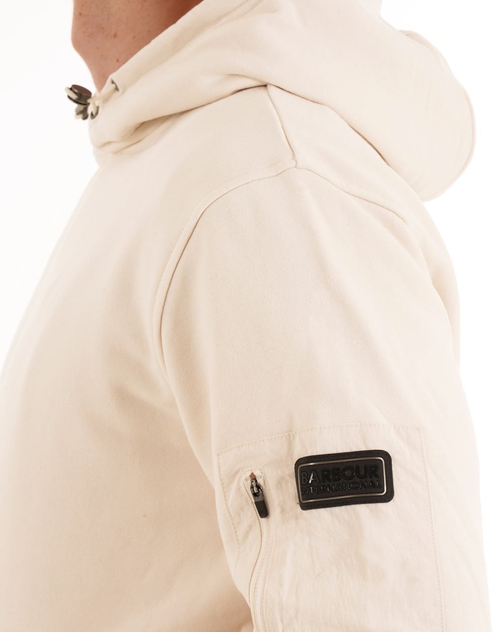 Barbour International Ewan Hoodie, Flüsterweiß