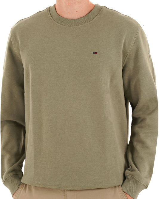Tommy Jeans Flag Crew Sweatshirt Utility Sage