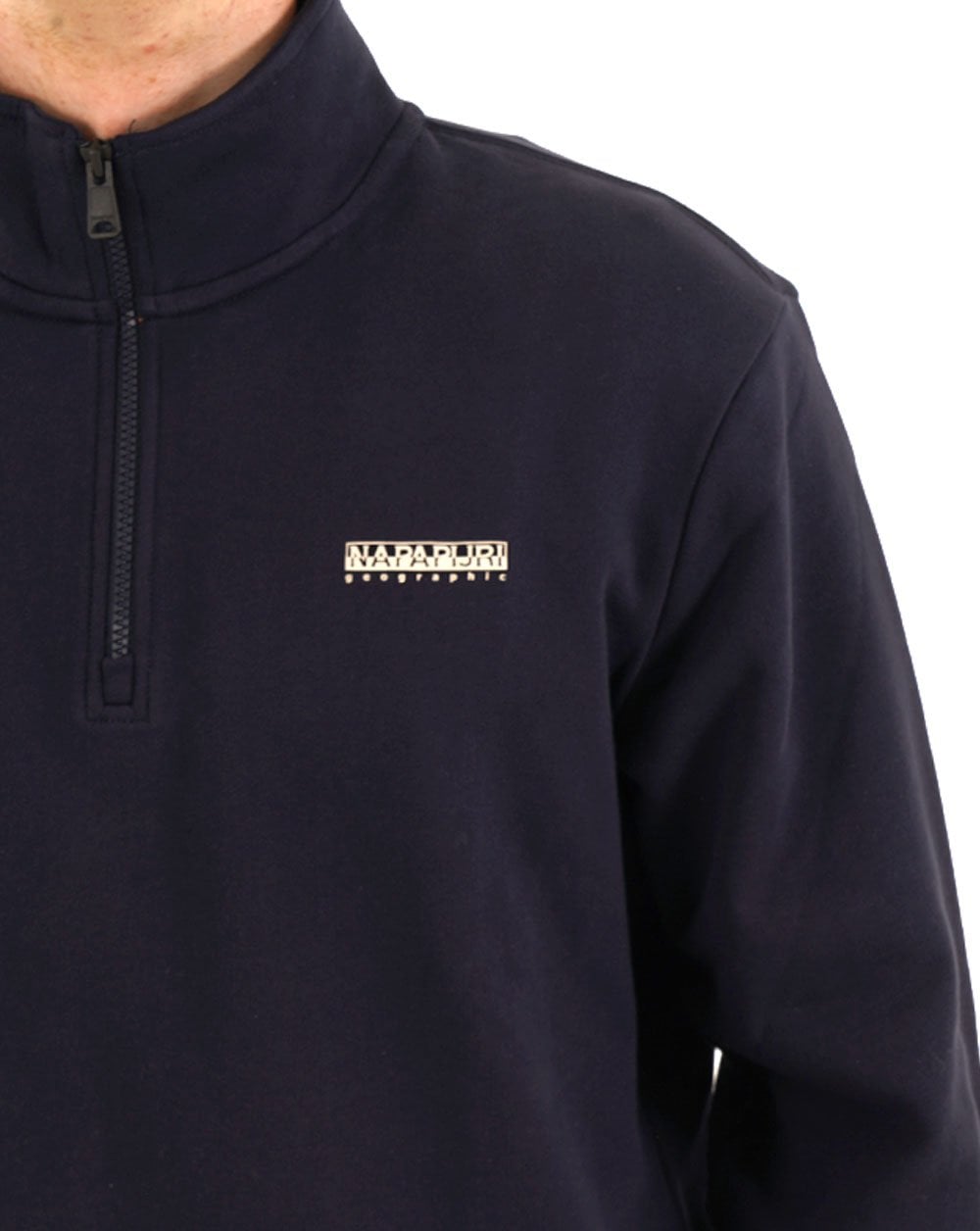 Napapijri Small Box Half Zip Sweatshirt Navy Blue
