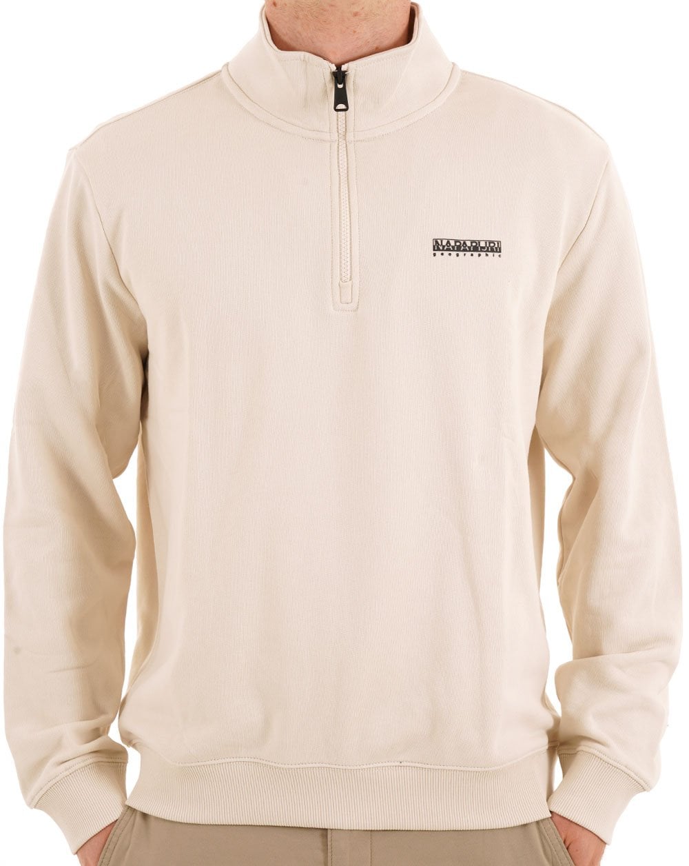 Napapijri Small Box Half Zip Sweatshirt Sand