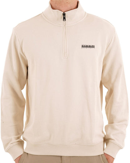 Napapijri Small Box Half Zip Sweatshirt Sand