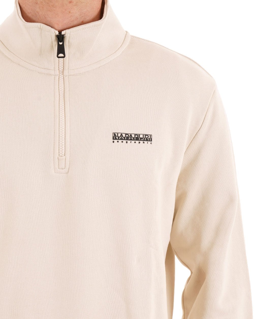 Napapijri Small Box Half Zip Sweatshirt Sand