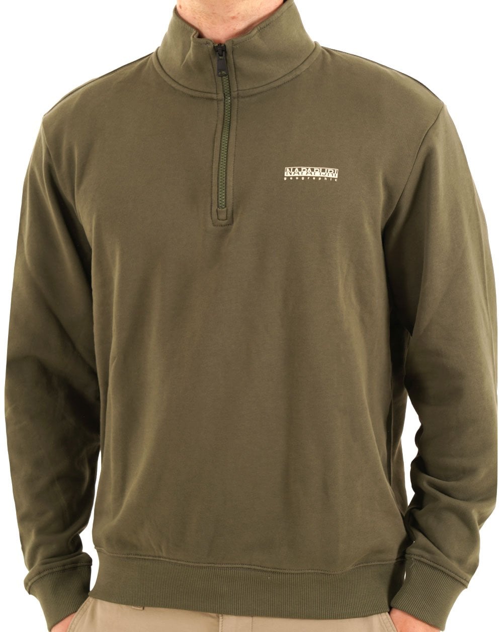 Napapijri Small Box Half Zip Sweatshirt Grün