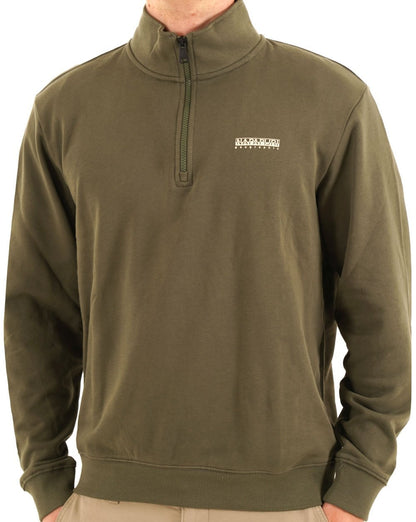 Napapijri Small Box Half Zip Sweatshirt Grün