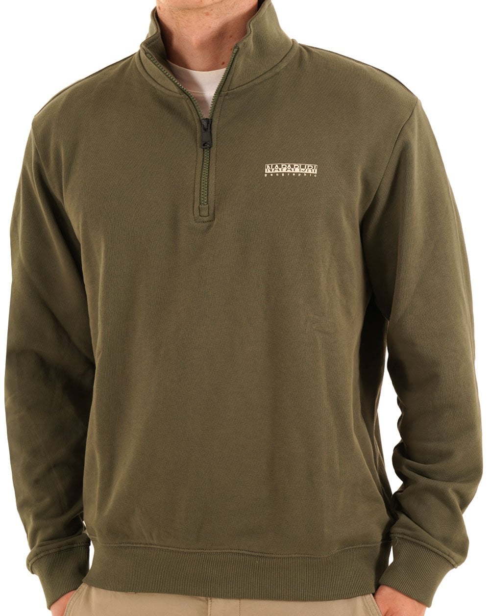 Napapijri Small Box Half Zip Sweatshirt Grün