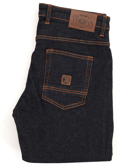 Trojan Trojan Signature Orange Stitch Straight Leg Jeans Rinse