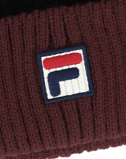 Fila Vintage Renard Bommelmütze Feige/Milchblau
