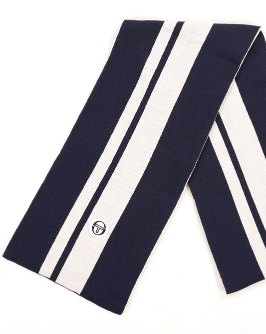 Sergio Tacchini Matchday Schal Marineblau/Gardenia