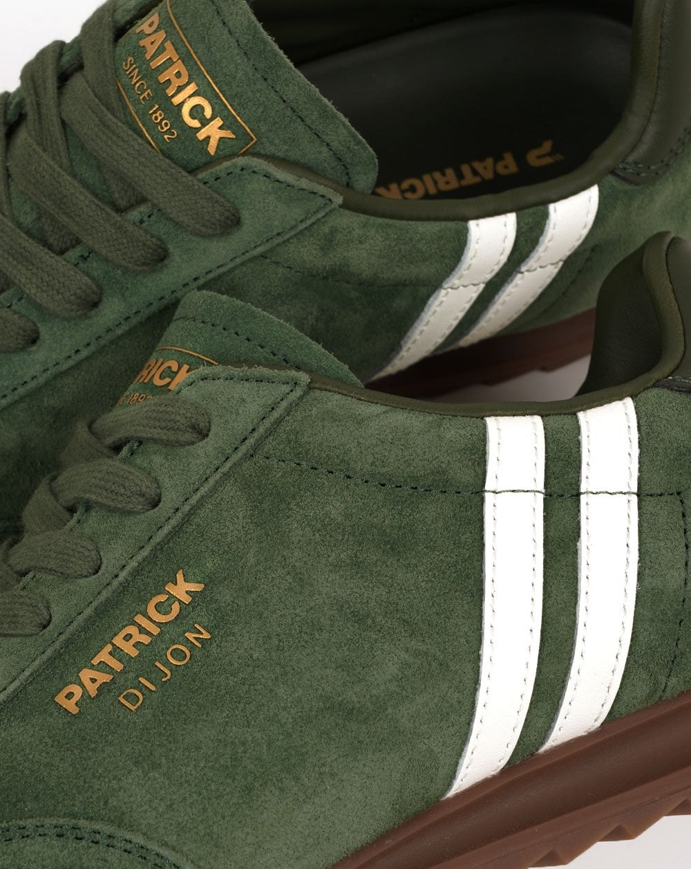 Patrick Dijon Sneaker Dunkelgrün / Cremeweiß