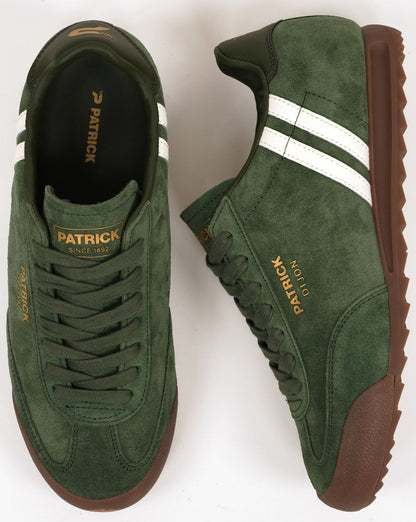 Patrick Dijon Sneaker Dunkelgrün / Cremeweiß