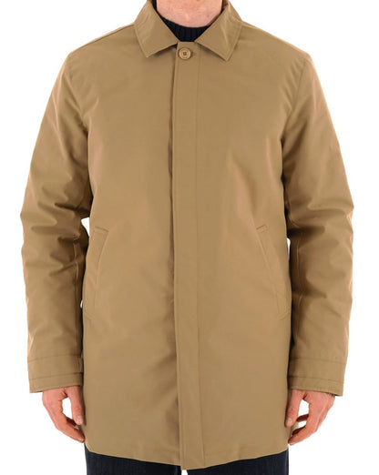 Aquascutum Wattierter Trenchcoat, mittellang, Khaki