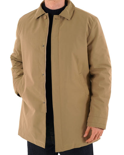 Aquascutum Wattierter Trenchcoat, mittellang, Khaki