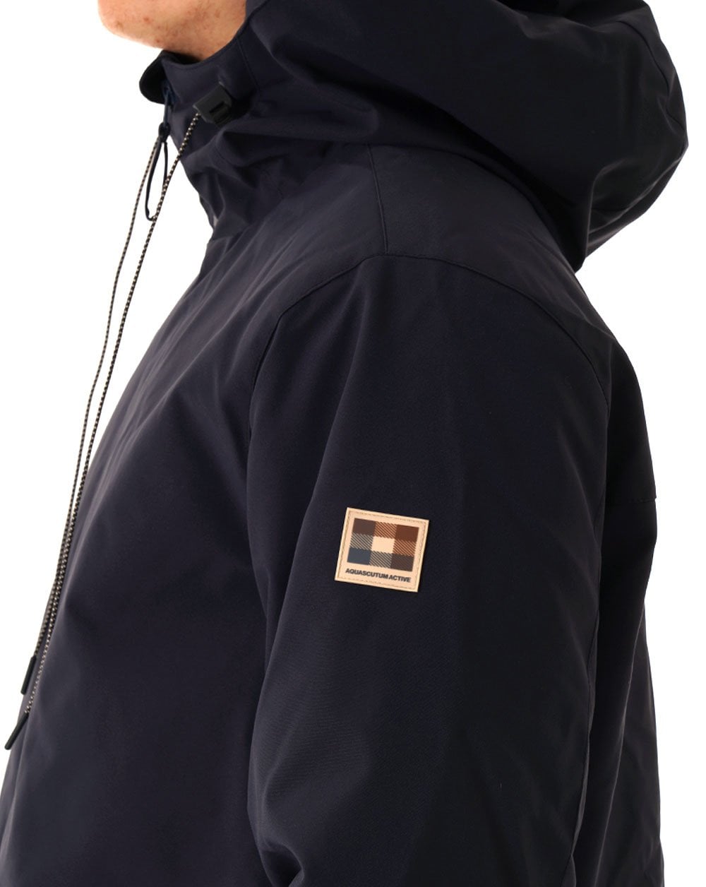 Aquascutum Wattierte Mid-Jacke Marineblau