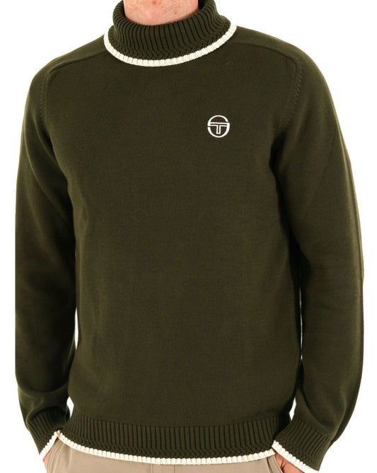 Sergio Tacchini Rollkragenpullover Grün