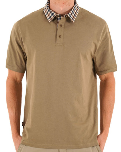 Aquascutum Club Check Polo Khaki