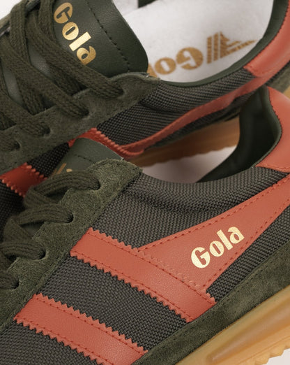 Gola Tornado Trainer Dunkelkhaki/Dämmerliches Orange