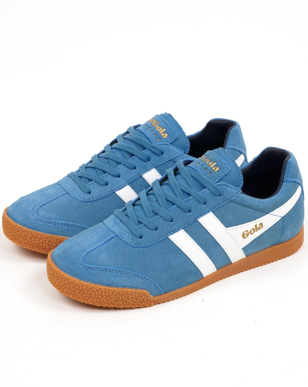 Gola Harrier Wildleder-Sneaker Santorini/Weiß/Marineblau