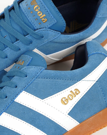 Gola Harrier Wildleder-Sneaker Santorini/Weiß/Marineblau