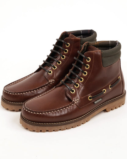 Barbour Tiller Mokassin-Stiefel Mahagoni