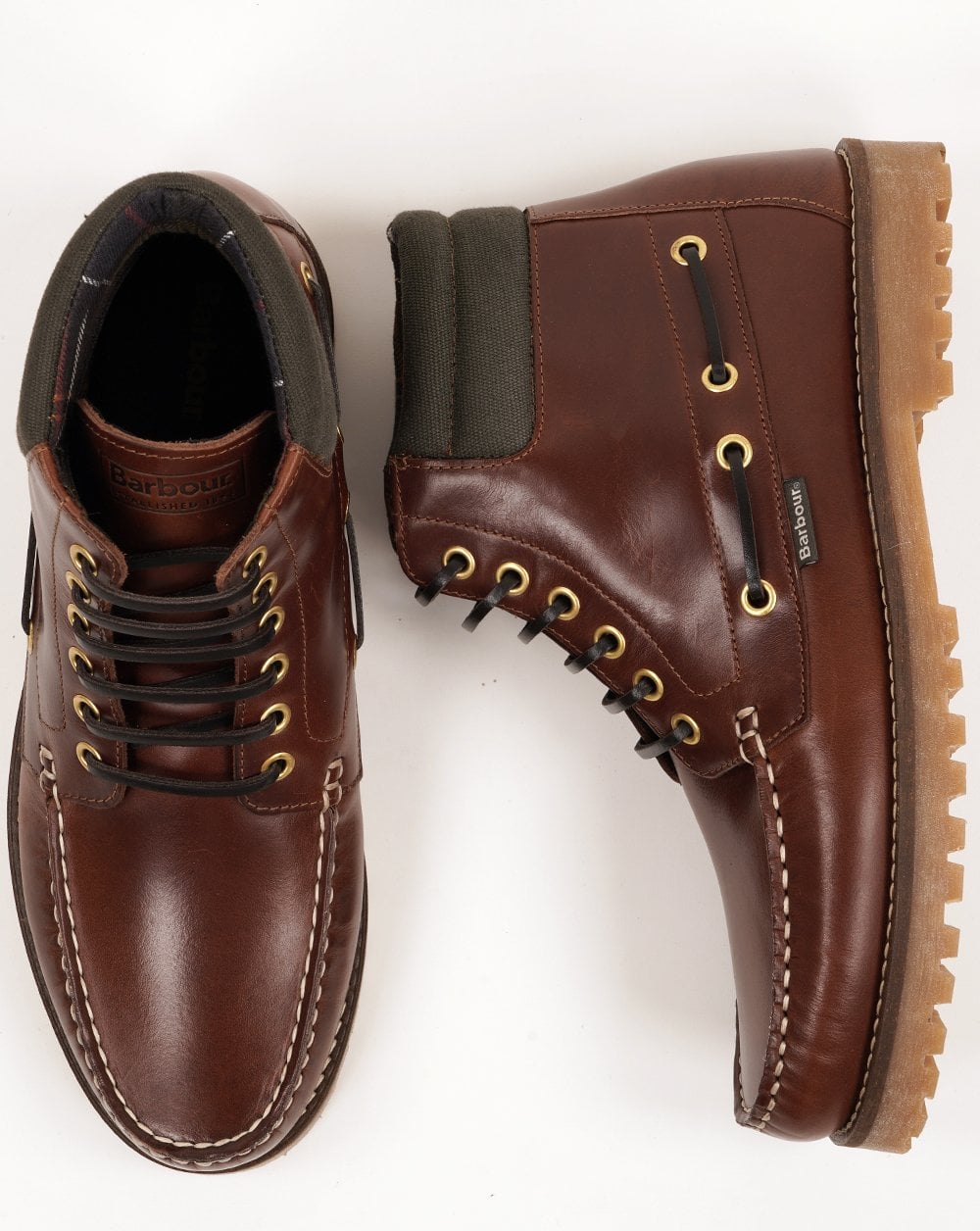 Barbour Tiller Mokassin-Stiefel Mahagoni