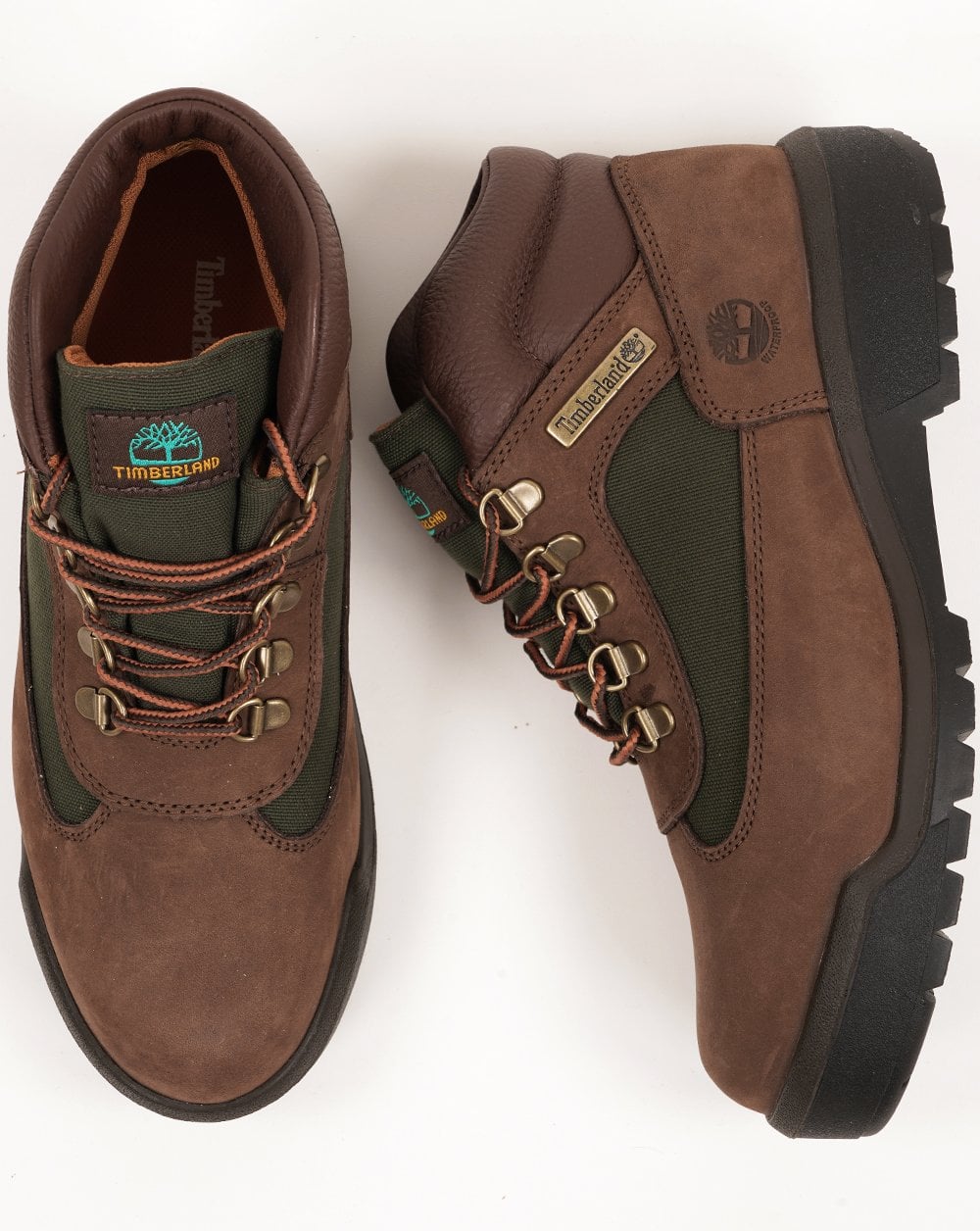 Timberland wasserdichte Feldstiefel in Schokolade