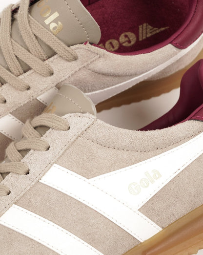 Gola Torpedo Damen-Sneaker, Farbe: Knochenweiß/Creme/Kirschrot